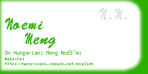 noemi meng business card